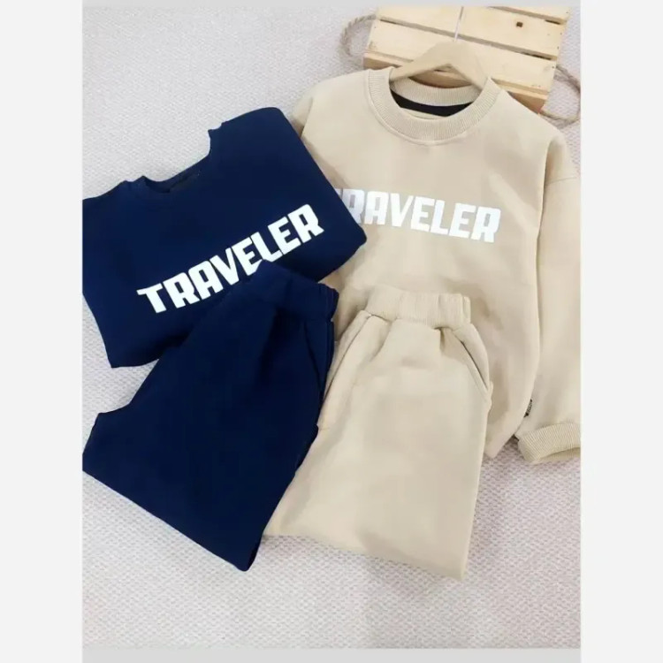 ست دورس سه نخ ضخیم بچگانه مدل Traveler پنبهای